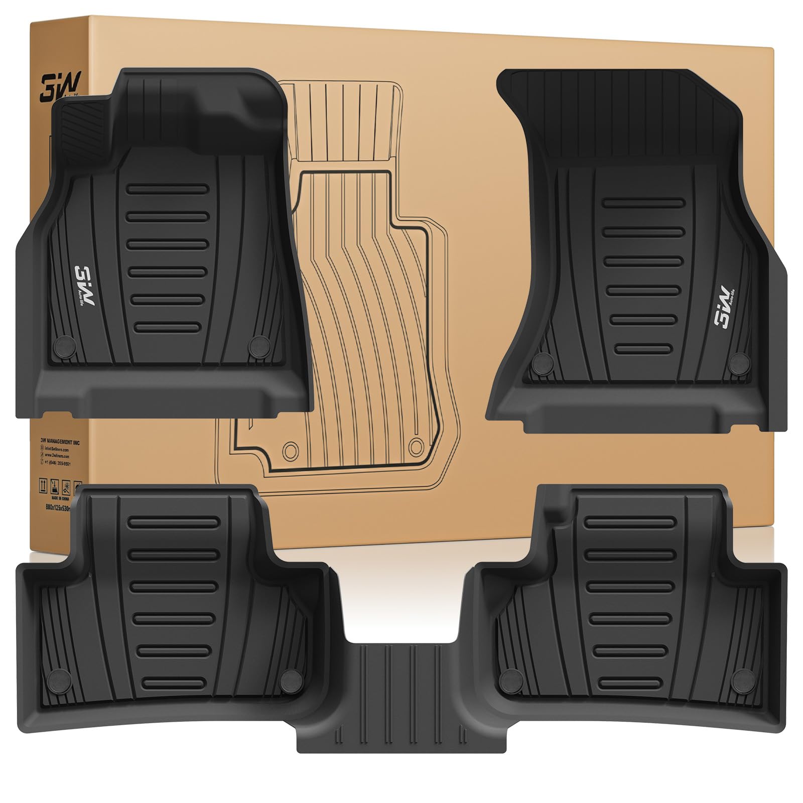 【美品】アウディ Q5 (FY) 純正フロアマット Audi アウディ 純正 Q5 FYD 平成29年10月〜現行 ラバー フロア